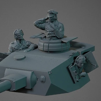  1/35 Шкала литой под давлением смолы Белая модель Советский солдат Модель нуждается в ручной раскраске модели Бесплатная доставка