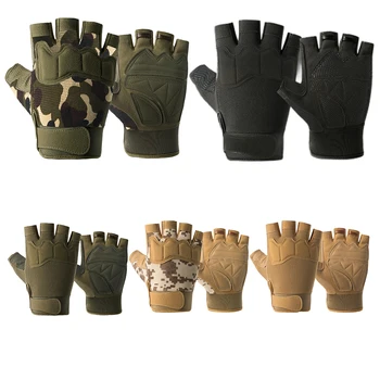  1 пара противоскользящих перчаток с половиной пальца дышащая перчатка для спорта на открытом воздухе