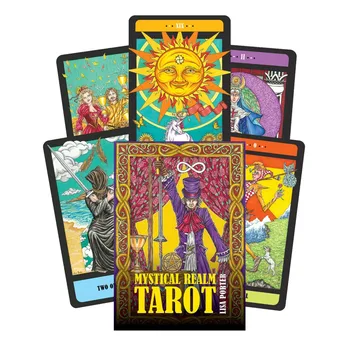  10,3 * 6 см Таро Мистического Царства 78 полноцветных карт Уникальная, нарисованная от руки подборка ярких карт Таро