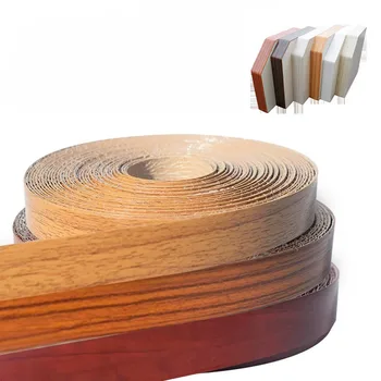  10M ПВХ мебельная кромкооблицовочная лента Термоплавкая клейкая герметизирующая лента лист деревянного шпона для шкафа Стол Поверхность Кромка Протектор