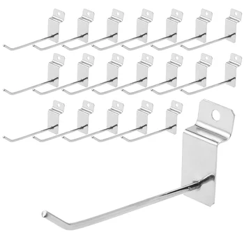  20 шт. Белые крючки для подвешивания розничного магазина Slatwall Panel Backpack Display