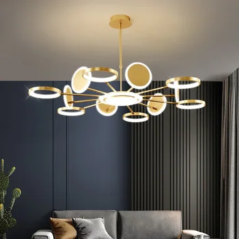  2021 новая скандинавская люстра для гостиной, легкая роскошь, высококачественная современная минималистская атмосфера хрустальные дизайнерские лампы для дома