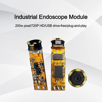  2MP Промышленный модуль эндоскопа USB-камера Инспекционная камера Модуль объектива для медицинского/видимого ремонта труб 1/5-дюймовый датчик COMS 6 светодиодов