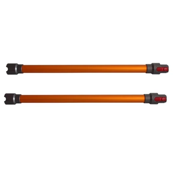  2X Быстросъемная трубка для моделей Dyson V7 V8 V10 и V11 Аккумуляторная палочка для пылесосов Запасные трубки Оранжевый