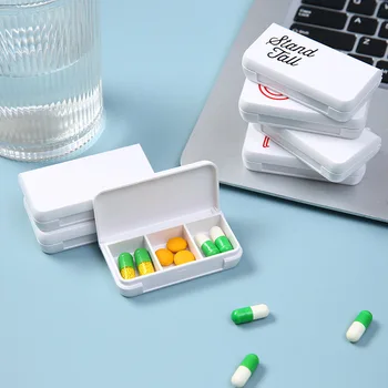  3 сетки портативный держатель коробки для таблеток Органайзер для хранения таблеток Контейнер для таблеток Диспенсер Чехол Коробка для таблеток Разделители для AM PM