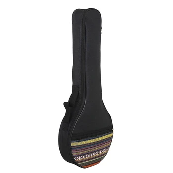  4-струнная сумка для банджо концерт в этническом стиле добавить хлопковый рюкзак для банджо для укулеле