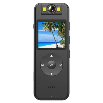  4K Mini WIFI Camera Set с IPS-экраном, носимая карманная нательная видеокамера с 64G Menmry Card