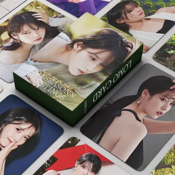  55 шт./комплект KPOP IU Новый альбом 2024 Сезонные поздравления LOMOCard Lee Ji Eun Красиво напечатанная коллекционная подарочная открытка с фотографией