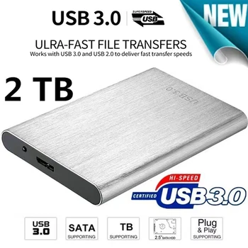  64 ТБ Портативный SSD USB 3.0 Флэш-накопитель 16 ТБ 8 ТБ Высокоскоростной внешний жесткий диск Накопитель Мобильные жесткие диски для настольных компьютеров / ноутбуков