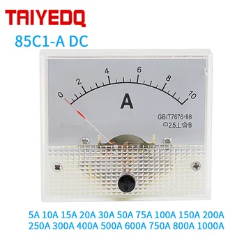  85C1-A Панельный измеритель постоянного тока 10 А 15 А 20 А 30 А 50 А 75 А 100 А 250 А 500 А 750 А 1KA Аналоговый указатель Измеритель тока Панель AMP Измеритель тока