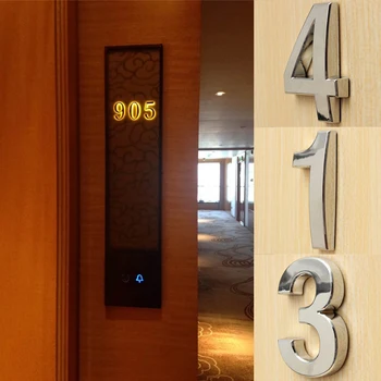  ABS Пластиковый номер дома 0-9 цифр Наклейка Табличка Знак Цифра Дверь Табличка Квартира Дом Отель Офис Дверь Адрес Наклейка