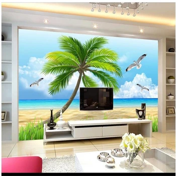  beibehang HD 3D Красивые пляжи ТВ фон для гостиной обои фото фотообои панно papel de parede инфантильные обои