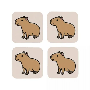  Capybara Подставки Кофейные коврики Кожаные салфетки Кружка Посуда Украшения и аксессуары Прокладки для дома Кухня Обеденный бар