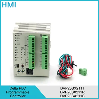  Delta PLC Выход транзистора Аналоговый программируемый логический контроллер DVP20SX211T DVP20SX211R DVP20SX211S 24 В 8 (4AI) 6 (2AO)