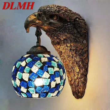  DLMH Современный настенный светильник Eagle Персонализированный и креативный свет для гостиной, спальни, прихожей, бара