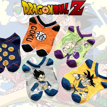  Dragon Ball Z Лодка Носок Аниме Трубка Носки Goku Vegeta Модный мультяшный носок для мужчин Женский наряд Аксессуары Подарок на день рождения