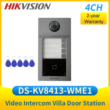  DS-KV8413-WME1 IP-видеодомофон Hikvision Домофон WIFI Дверной звонок 4-канальный контроль доступа к внутренней станции