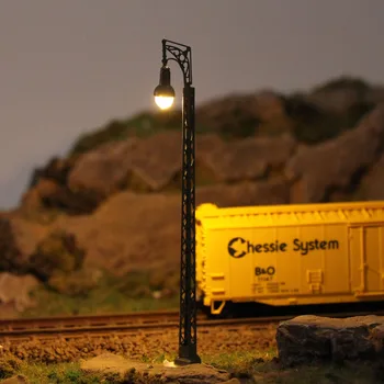  Evemodel LQS57N 3шт Модель железной дороги N Масштаб 1:160 Огни Решетчатая мачта Лампа Трек Теплый Белый