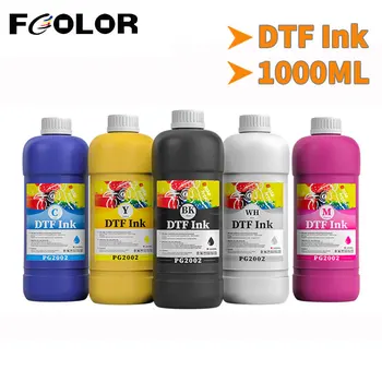  Fcolor 1000ML PG2002 DTF Чернила для переноса пленки Direct to DTF для Epson L1800 L800 L805 DX5 I3200 4720 Печатающая головка DTF Чернила для принтера