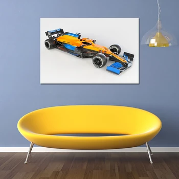  Formula1 McLaren MCL35 Гоночный автомобиль Фото Стены Искусства Подарки Плакат и Печать Холст Картины Для Спальни Домашний Декор