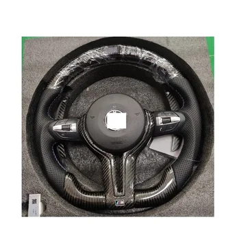  HOT Подходящее изготовленное на заказ автомобильное рулевое колесо из углеродного волокна для 5 серии F10 G30