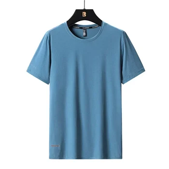  Ice быстросохнущая мужская летняя тонкая рубашка с рукавами плюс толстая футболка толстого цвета с короткими рукавами серая22
