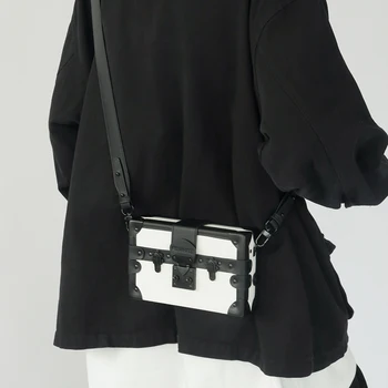  ins модный бренд нишевая высококачественная коробка сумка квадратная сумка 2023 новая сумка через плечо