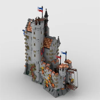  MOC-Dragon Slayers' Классические строительные блоки замка, Черные рыцари, Модель города, Игрушки из кубиков своими руками, Детский образовательный подарок, 2602P