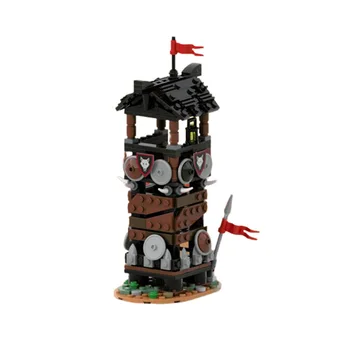  MOC Творческие экспертные идеи Средневековый волк Сторожевая башня Модель Строительные блоки Кирпичи Просветление DIY Веселые игрушки для детей подарки