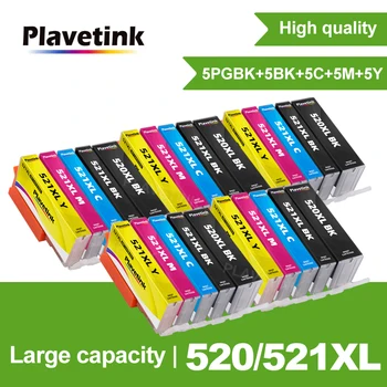  Plavetink 5-цветный струйный картридж PGI520 CLI521 с чипом для принтера Canon PIXMA IP3600 IP4600 IP4700 MX860 MX870 MP540 MP550