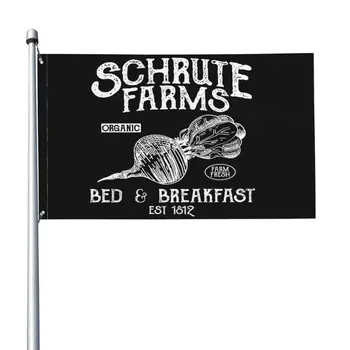  Schrute Farms Bed And Breakfast Флаг Дуайта Баннер Спорт Активный отдых Пользовательский парад Спорт