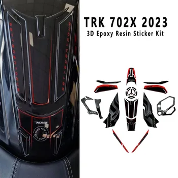  TRK702X 2023 Аксессуары для мотоциклов 3D Гель Эпоксидная смола Наклейка Набор Защита Бака Защита Для Benelli TRK 702X TRK 702 X