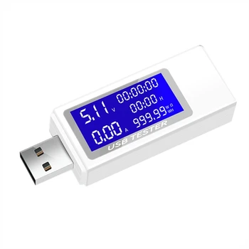  USB Тестер тока 4-30 В Измеритель напряжения Время Амперметр Цифровой монитор Индикатор отключения питания Тестер зарядного устройства Продвижение