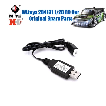  WLtoys 284131 1/28 RC Авто Оригинальные запасные части 12428 144001 WL917 A959 K989 7,4 В USB-зарядное устройство