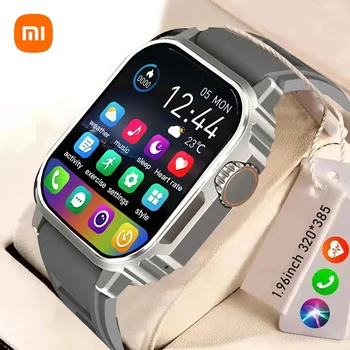  Xiaomi Mijia 2024 Military Outdoor Smart Watch Мужчины AMOLED Экран Компас Siri Voice GPS Путь движения Bluetooth Вызов Смарт-часы