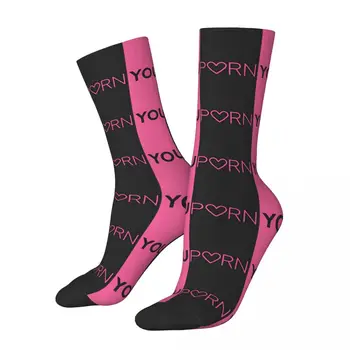  YOUPORNS Носки Популярный логотип Корейские чулки Зимние противоскользящие парные носки Средние мягкие графические спортивные носки на открытом воздухе