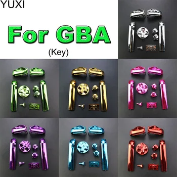  YUXI 1Set AB Цветные кнопки L R Клавиатуры для Gameboy Advance Buttons Рамка для GBA D Pads Кнопки включения и выключения