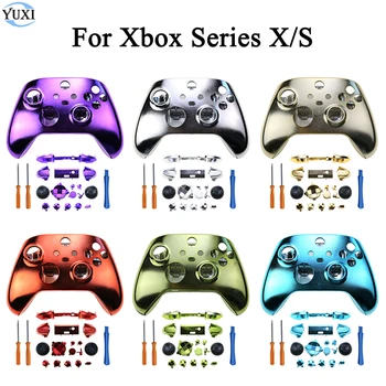  YuXi Замена для контроллера Xbox Series X/S Корпус корпуса Чехол Чехол с полным набором кнопок RB LB RT LT Button Mod