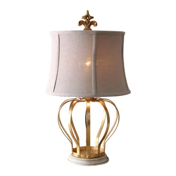  YY Настольная лампа для гостиной Спальня Прикроватная лампа Винтаж Утюг из золотой фольги Простая настольная лампа
