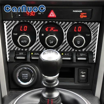   Автомобильные наклейки из углеродного волокна Панель управления кондиционером Декоративная для Toyota 86 Subaru BRZ 2017 2018 2019 Аксессуары