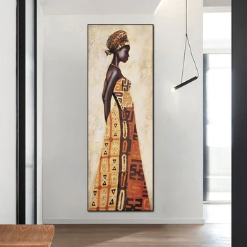  Африканские традиционные танцующие женщины настенное искусство на холсте плакаты и принты художественная живопись большой размер декоративные картины для домашнего декора