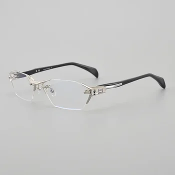  Большие многоугольные очки Оптическая оправа для очков Мужчины 1141 Компьютерная ацетатная оправа для очков Мужские японские очки по рецепту