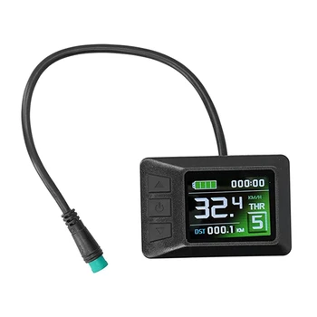  Велосипед Прибор Цветной экран Индикатор заряда батареи LCD7 Дисплей 24 В / 36 В / 48 В с водонепроницаемым соединением