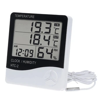   Внутренний цифровой термометр Домашний гигрометр,Точный монитор наружной температуры,Индикаторный термометр
