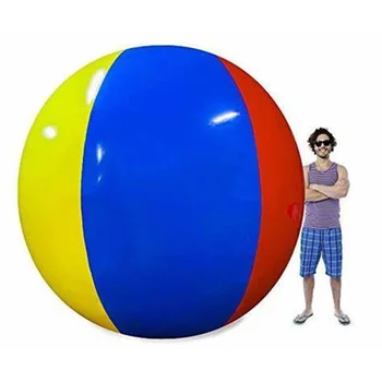   Высокое качество Гигантский 200 см Надувной Пляжный Мяч Морской Бассейн Водная Игрушка Четырехцветный Пляжный Мяч Пляжный Мяч