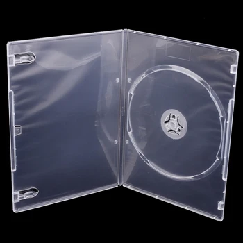   Высококачественный пустой футляр для компакт-дисков PP Пластик Молочный прозрачный чехол для компакт-дисков Емкость футляра для компакт-дисков 1 диски