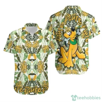  Гавайская рубашка Pluto Dog Гавайская рубашка Disney Гавайская рубашка Magic Kingdom Гавайская пляжная рубашка Гавайская рубашка с Микки Маусом