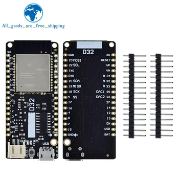  Для LOLIN D32 V1.0.0 - Плата Wifi + Bluetooth на базе ESP-32 ESP32 ESP-WROOM-32 4 МБ флэш-памяти для Arduino MicroPython Совместимость