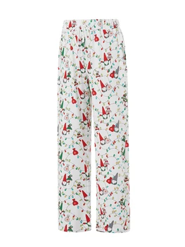  Женские клетчатые пижамные штаны хлопковые мягкие лежущие пижамы на шнурке для женщин повседневные мешковатые пижамные брюки ночное белье брюки