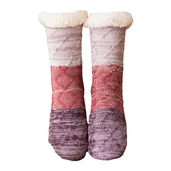  Зимние носки для теплого пола Женские термокороткие носки Мягкие твердые женские носки Напольные тапочки без захвата Короткие носки Высококачественные носки